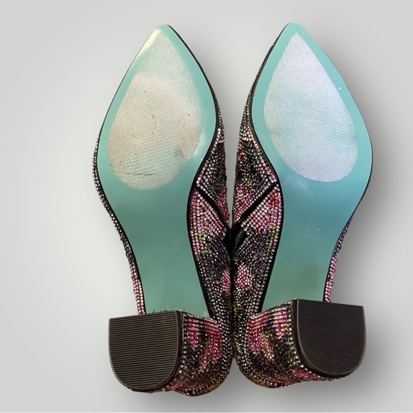 Betsey Johnson CADY BLACK/PINK Booties Sz 6.5 - Picture 8 of 11